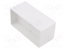 Accessories: flat duct connector; white; ABS; 110x55mm DOSPEL S.A.