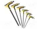 Wrenches set; hex key; Kind of handle: L; 6pcs. STANLEY