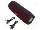 Speaker; black,red,orange; Bluetooth 4.0 EDR; 120Hz÷20kHz; 10m SAVIO