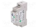 Power supply: switched-mode; for DIN rail; 15W; 15VDC; 0÷1A; OUT: 1 POS