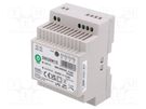 Power supply: switched-mode; for DIN rail; 30W; 15VDC; 0÷2A; OUT: 1 POS