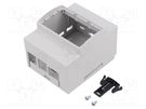 Enclosure: for computer; grey; for DIN rail mounting HAMMOND
