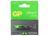 Battery: alkaline; AAA,R3; 1.5V; non-rechargeable; Ø10.5x44.5mm GP