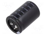 Capacitor: electrolytic; SNAP-IN; 10000uF; 63VDC; Ø35x50mm; ±20% AISHI