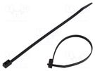 Cable tie; double; L: 210mm; W: 4.7mm; polyamide; 180N; black; T50RDH HELLERMANNTYTON