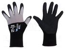 Protective gloves; Size: 7,S; grey-black; Duo WONDER GRIP