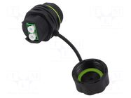 Connector: fiber optic; socket; duplex; LC; for panel mounting LOGILINK