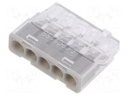 Quick splice; 24A; 450V; spring clamp; grey; polycarbonate; 2.5mm2 SIMET