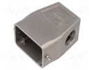 Enclosure: for HDC connectors; Han-INOX®; size 6B; for cable HARTING