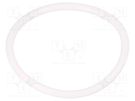 O-ring gasket; silicone; Thk: 3mm; Øint: 43mm; white; -60÷160°C ORING USZCZELNIENIA TECHNICZNE