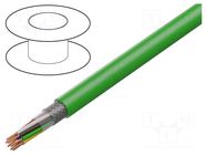 Wire: encoder cable; hybrid,ÖLFLEX® SERVO FD 798 CP; green; PUR LAPP