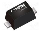 Diode: Zener; 200mW; 11V; SMD; reel,tape; SOD523; single diode PanJit Semiconductor
