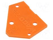 End piece; grey; 236 WAGO