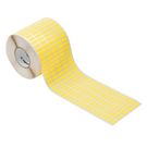 Device marking, Self-adhesive, 15 mm, Cotton fabric, yellow Weidmuller