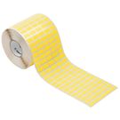Device marking, Self-adhesive, 17 mm, Cotton fabric, yellow Weidmuller