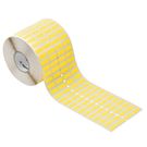 Device marking, Self-adhesive, 20 mm, Cotton fabric, yellow Weidmuller