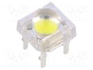 LED Super Flux; 7.62x7.62mm; white cold; 25000÷30000mcd; 35÷40lm OPTOSUPPLY
