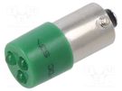 LED lamp; green; BA9S,T10; 24VDC; 24VAC; -20÷60°C; Mat: plastic; 3mm CML INNOVATIVE TECHNOLOGIES