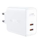 Acefast charger GaN USB Type C 50W, PD, QC 3.0, AFC, FCP white (A29 white), Acefast