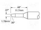 Tip; bevel; 1.7mm; 510°C; for soldering station METCAL