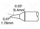 Tip; bevel; 1.8x6mm; 468°C; for soldering station METCAL