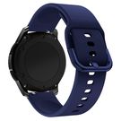 Silicone Strap TYS wristband for smartwatch, universal, 20mm, dark blue, Hurtel