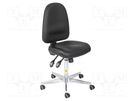 Chair; ESD; Seat dim: 460x430mm; Back dim: 440x510mm; 560÷740mm 