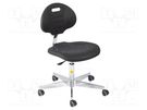 Chair; ESD; Seat dim: 470x440mm; Back dim: 420x320mm; 460÷590mm 