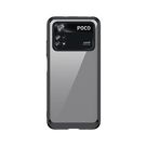 Outer Space Case for Xiaomi Poco M4 Pro cover with a flexible frame black, Hurtel
