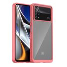 Outer Space Case Xiaomi Poco X4 Pro 5G cover with a flexible frame red, Hurtel