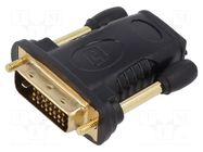 Adapter; DVI-D (24+1) plug,HDMI socket; black GOOBAY