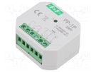 Relay: installation; in mounting box; 230VAC; SPDT; IP20; -25÷50°C F&F