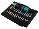Kit: screwdrivers; hex key,Phillips,Pozidriv®,slot,Torx®; case WERA