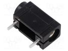 Socket; 4mm banana; 24A; 24mm; black; silver plated; PCB MUELLER ELECTRIC