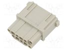 Connector: HDC; contact insert; female; MIXO; PIN: 12; w/o contacts ILME