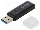Card reader: memory; USB A plug; USB 2.0; PnP; 480Mbps SAVIO
