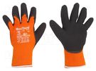 Protective gloves; Size: 9; orange-black; MaxiTherm® ATG