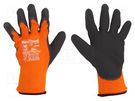 Protective gloves; Size: 11; orange-black; MaxiTherm® ATG
