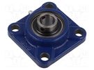 Bearing: bearing unit; adjustable grip,with square flange; 20mm SKF