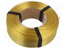 Filament: PLA Magic Silk; 1.75mm; gold-sliver; 195÷225°C; 1kg ROSA 3D