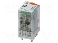 Relay: industrial; 4PDT; Ucoil: 24VAC; 0.05A/30VAC; 0.05A/36VDC PHOENIX CONTACT