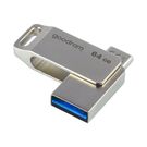 Flash Drive 64GB USB 3.2 Gen 1 USB / USB C OTG ODA3 Goodram - Silver, Goodram