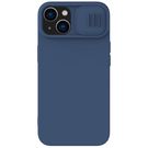 Nillkin CamShield Silky Silicone Case iPhone 14 Plus Case with Camera Protector Blue, Nillkin