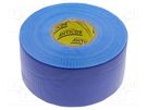 Tape: duct; W: 48mm; L: 25m; Thk: 0.25mm; blue; natural rubber; 15% ANTICOR