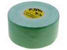 Tape: duct; W: 48mm; L: 25m; Thk: 0.25mm; green; natural rubber; 15% ANTICOR