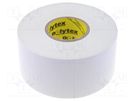 Tape: duct; W: 48mm; L: 25m; Thk: 0.25mm; white; natural rubber; 15% ANTICOR