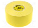 Tape: duct; W: 48mm; L: 25m; Thk: 0.25mm; yellow; natural rubber; 15% ANTICOR