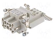 Connector: HDC; contact insert; female; 16A; 500V; Han E® AV; PIN: 6 HARTING
