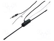 Antenna; automotive,inner; 0.28m; with amplifier; 2m 4CARMEDIA