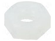 Nut; hexagonal; M4; 0.7; polyamide; natural ESSENTRA
